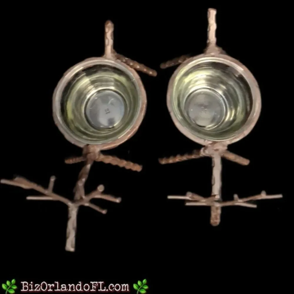 Reindeer Candle Holders Metal Votive Tealight Rustic Decor Christmas (Set of 2)